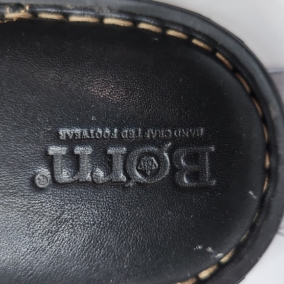 Born Womens Black Leather Sandals Size 10 - Picture 2 of 7